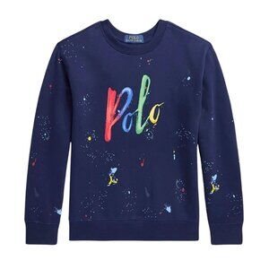 NWT Polo Ralph Lauren Boys Paint Splatters Sweatshirt